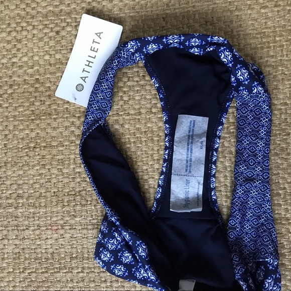 Athleta Tangier Navy Blue Bikini Bottom NWT - Picture 6 of 6